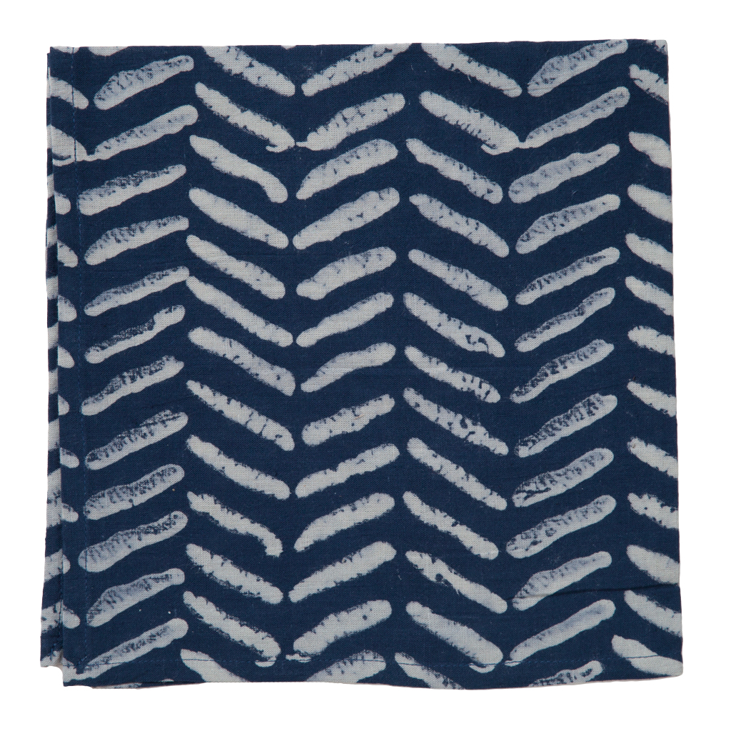 Countryside Napkin - Chevron - Indigo (Set of 2)